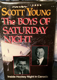 Hardcover Hockey Book- Boys of Saturday Night by Scott Young