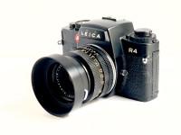 Leica R 4 et objectif Elmarit 35 mm 2,8 v3 en parfait état.