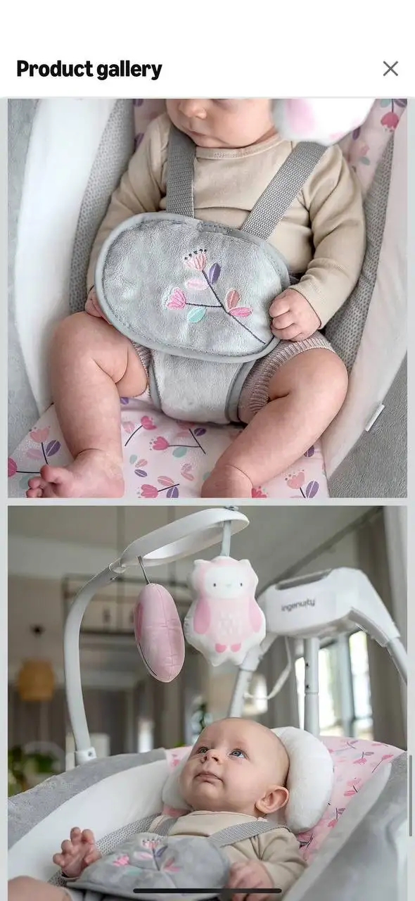 Ingenuity Simple Comfort Cradling Swing — Everston  in Playpens, Swings & Saucers in Kitchener / Waterloo - Image 9