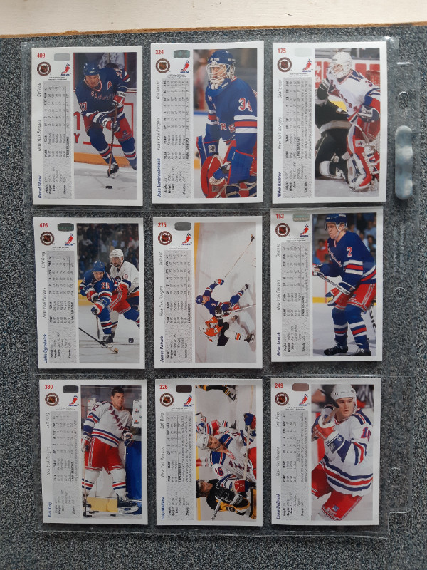 Carte de hockey Rangers de New York Upper Deck 1991-1992 dans Art et objets de collection  à Lévis - Image 3