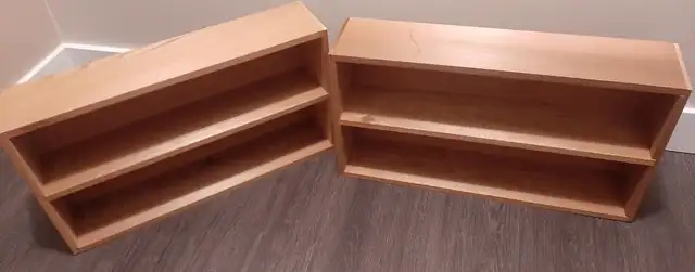 Wooden Curio Shelving, Set of Two in Bookcases & Shelving Units in Calgary - Image 2