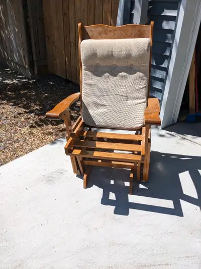 Wood Glider Rocking Chair