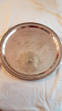 large sliver plated tray