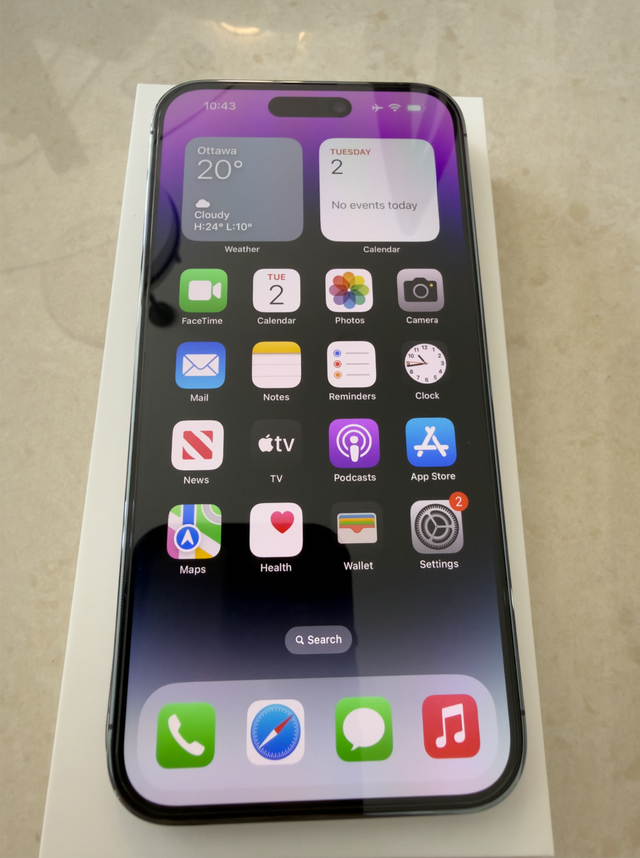Apple iPhone 14 Pro Max 256GB (Purple) LIKE NEW CONDITION in Cell Phones in Kitchener / Waterloo - Image 2