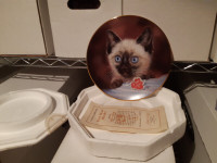 Siamese Cat Hamilton Collection Plate "Tiny Heart Stealer"