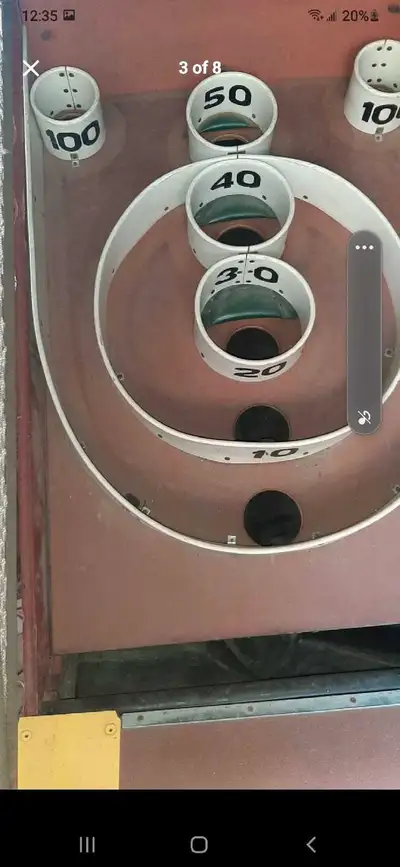 Up for sale is a vintage full-size commercial Skee-Ball arcade machine (10-foot regulation model). T...