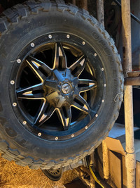 20x9 Fuel lethal rims with Toyo mt tires