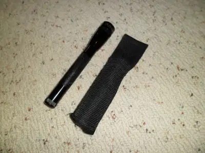 Mini Maglite LED AA 4 setting Flashlight with belt holster, View more