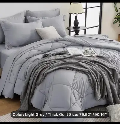 new 7 piece bedding set for full size bed , View more