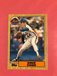 1986 Topps Traded David Cone Rookie Card 