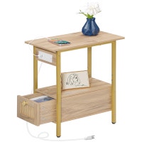 HOOBRO Narrow End Table with Charging Station PAIR City of Toronto Toronto (GTA) Preview