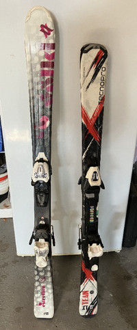 Skis VOLKL et TECHNOPRO avec bâtons, casque, lunettes...