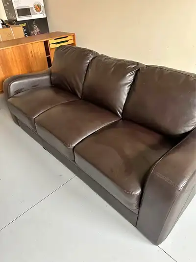 Leather couch, View more