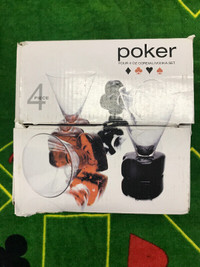 Poker Bridge Circleware 4oz Cordial/Vodka Set