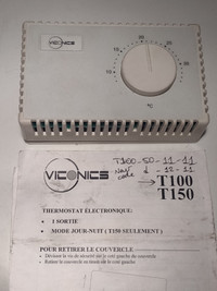 VICONICS T100-50-12-11 Electronic thermostat 24VAC One Stage