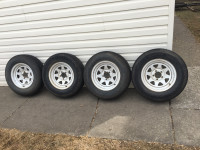 205/75R15 Trailer Tires & Rims (set of 4) 