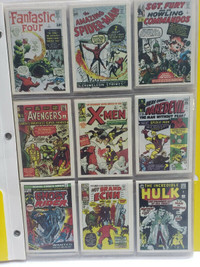 1984 MARVEL SUPERHEROES FIRST ISSUE COVERS COMPLETE 60 CARD SET