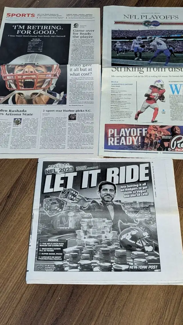 New York Post NFL Sports Sections