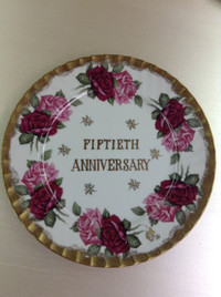 Fiftieth Anniversary plate vintage