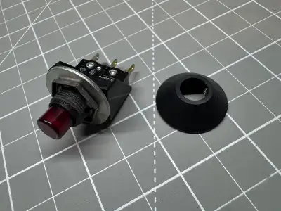 Atari arcade lighted short black volcano button bezel  (2 LEFT), View more