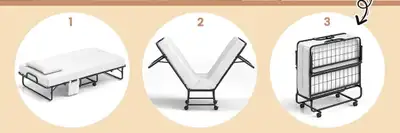  Single foldable bed, View more