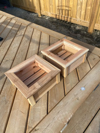 Planter Cedar Boxes - Pair
