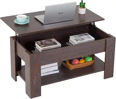 View it in person at our showroom! ·Melamine veneer veneer: The surface of this coffee table is made...