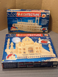 Two Matchitecture kits - Mississippi Boat and Taj Mahal