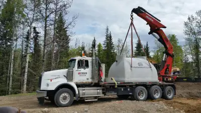 Pembina Concrete Products offers a full line of CSA approved septic tanks and sewage holding tanks....