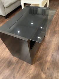 Leon’s night table with removable glass top