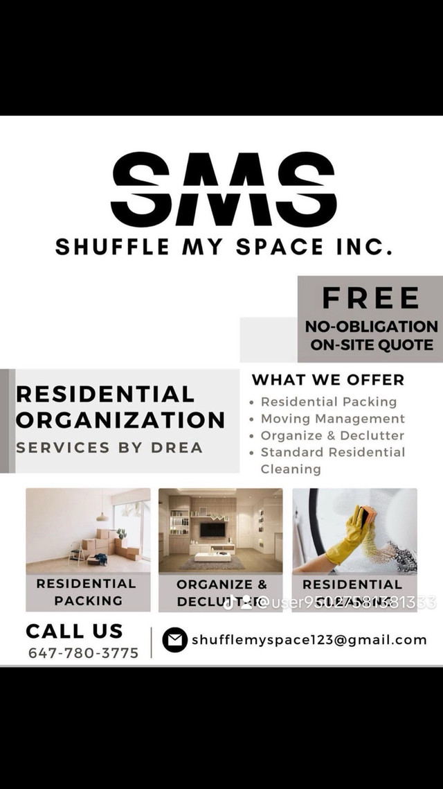 Shuffle My Space  in Cleaners & Cleaning in Oshawa / Durham Region