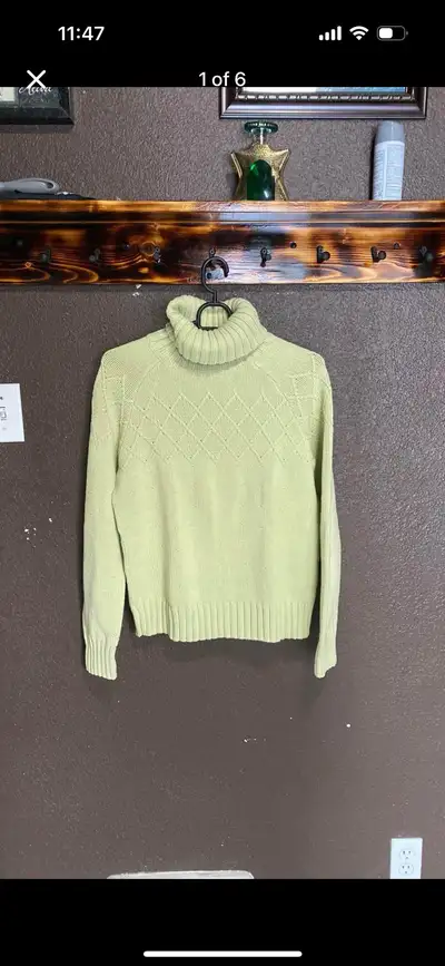 Denver Hayes Vintage Knit Turtle Neck Sweater, View more