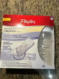 Brand new in box playtex bottles with liners $10