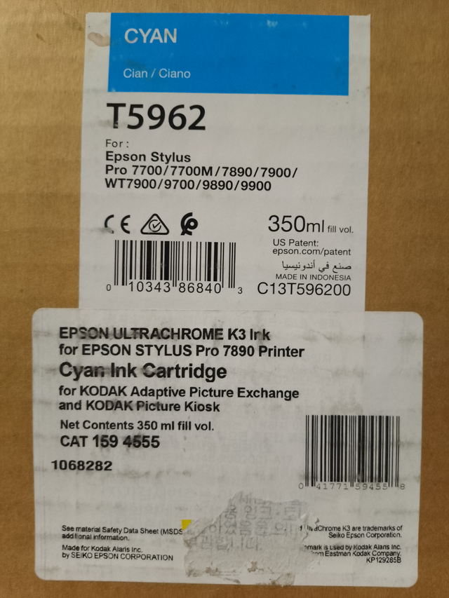 Epson T5962 Cyan Genuine Ink Cartridge 350ml for Epson Stylus in Printers, Scanners & Fax in Mississauga / Peel Region - Image 4