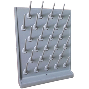 Lab Wall-Mountable 27 Pegs PP Glassware Drying Rack 211045, View more