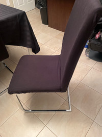 6 well used (new covers) dining room chairs.  $100 for all