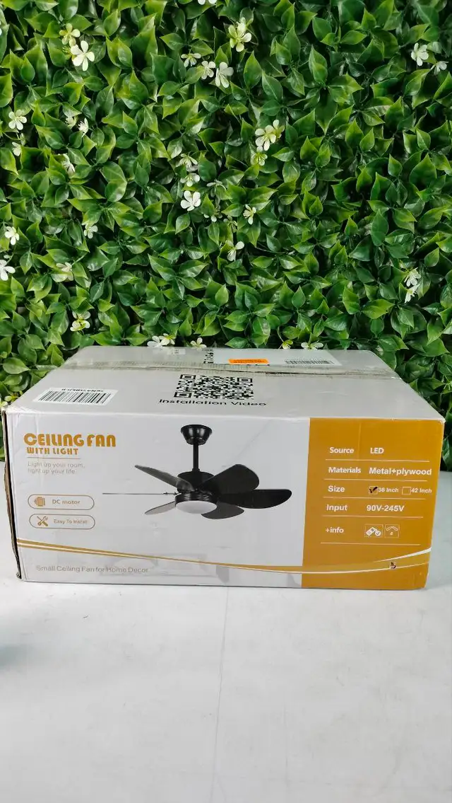 MADSHNE Ceiling Fan with Lights and Remote in Indoor Lighting & Fans in City of Toronto - Image 4