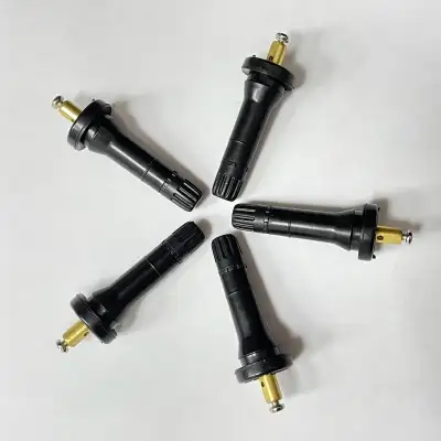 "Snap-in" rubber air valve stems. Brand new, never been used. $10 for FOUR. $12 for FIVE. $13 for SI...