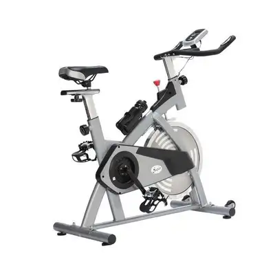 Soozier Adjustable Upright Exercise Bike Cycling Trainer Home, View more