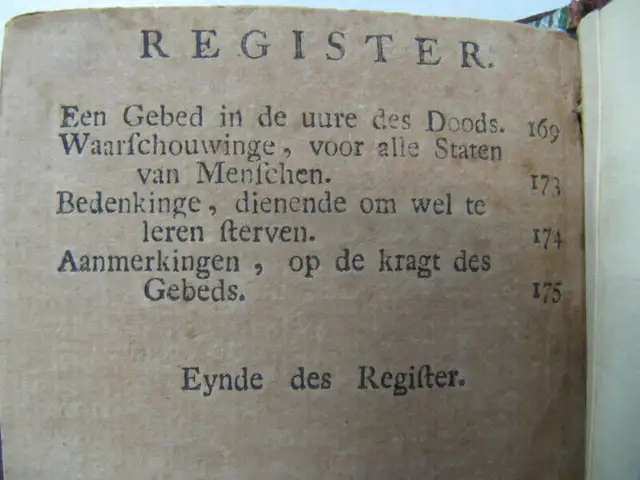 Vintage Gereformeerde BloemHof Christian Reform Prayer Book 1793 in Arts & Collectibles in Mississauga / Peel Region - Image 8