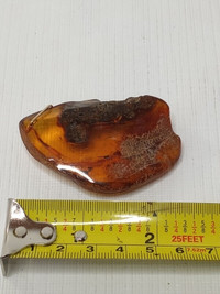 Large Amber Gemstone Necklace Pendent