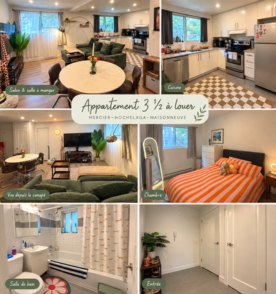Mercier–Hochelaga-Maisonneuve, à la limite de Rosemont À la recherche d’un appartement lumineux, cal...