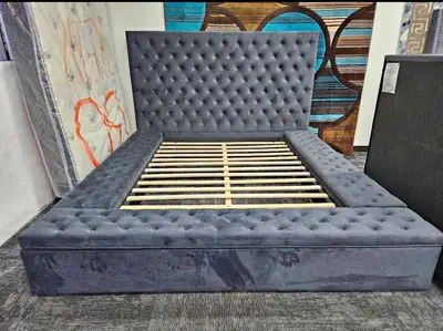 Modern King Storage Bed - Brand New - Space Saving Design, View more