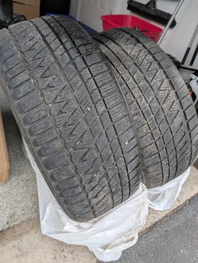 2 pneus d'hiver Khumo Wintercraft WS71 255 50 R19 Usure 6+/32
