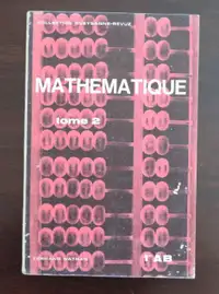 Mathematique 1e AB tome2