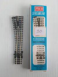 Peco SL396 N scale code 80 left hand turnout
