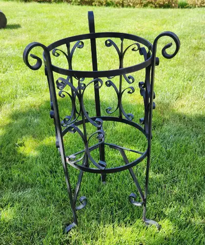 black iron structure to hold plants in garden, View more