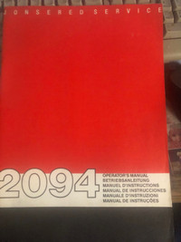 Jonsered 2094 Chain Saw Service Manual