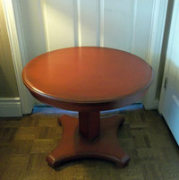 Country Furniture (Farm/Barn Red) Round Side Table