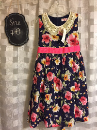 Brand NEW Mimi story sleeveless floral dress - 7/8 - NWT